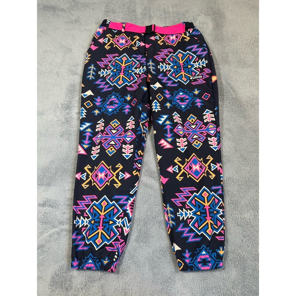 Columbia Ski Pants Women XL Wintertrainer Aztec Print Snow Omni Sheild